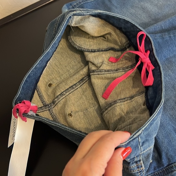 Pajama Jeans bootcut pull up elastic waist, medium wash blue, size S, NWT - Picture 13 of 16